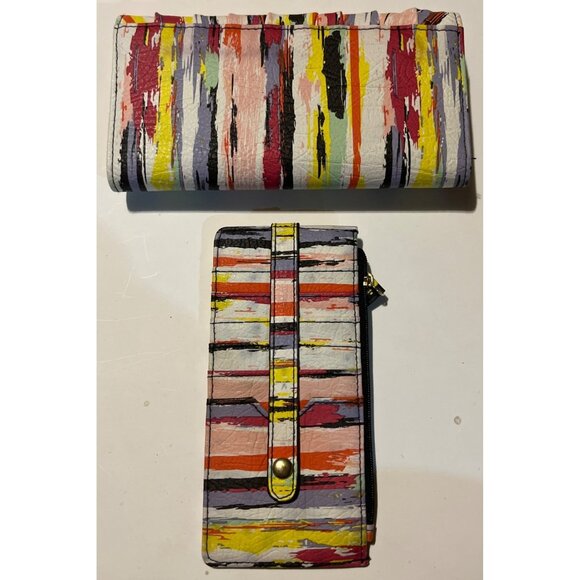 APT.9 Multicolor Striped Wallet With Card Slots & Coin Pouch - Picture 2 of 7
